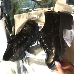 Kickers Black heeled walker